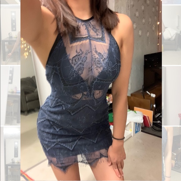 Free People Lace Slip Dress - Picture 1 of 8